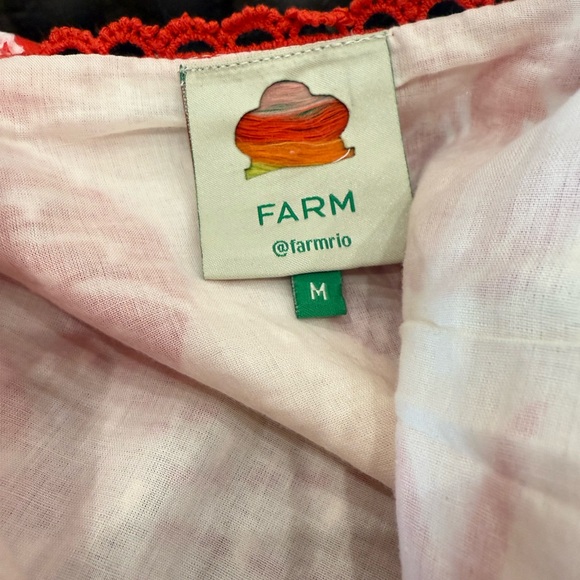 FARM Rio Red and White Floral Mini Dress - Picture 9 of 13